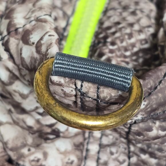 Marc by Marc Jacobs Eliz-A-Baby Python Print Quilted Nylon Tote Crossbody - Picture 13 of 15